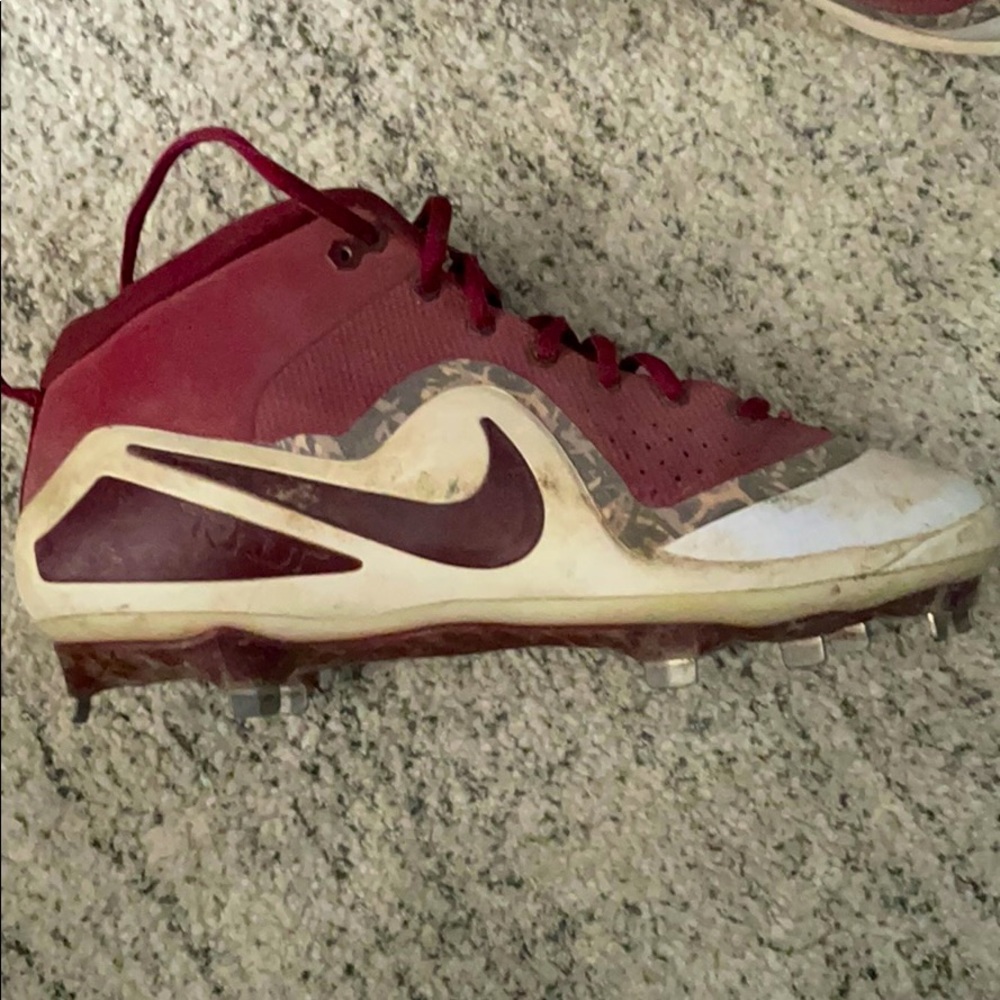 Mike Trout Maroon Cleats